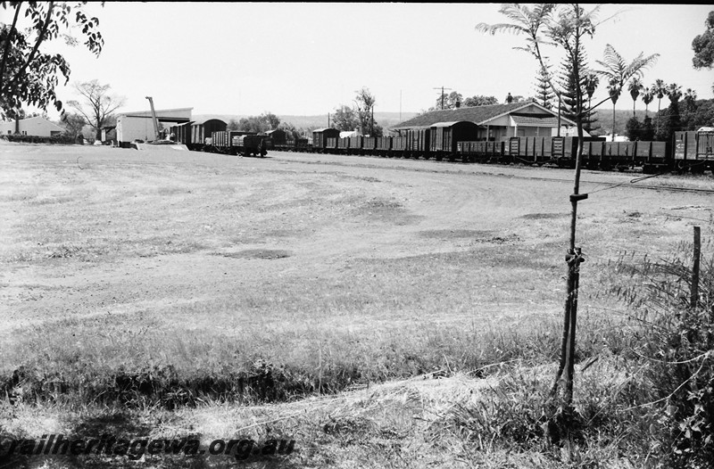 P13994
Station precinct, Harvey, SWR line, overall view of the yard looking north
