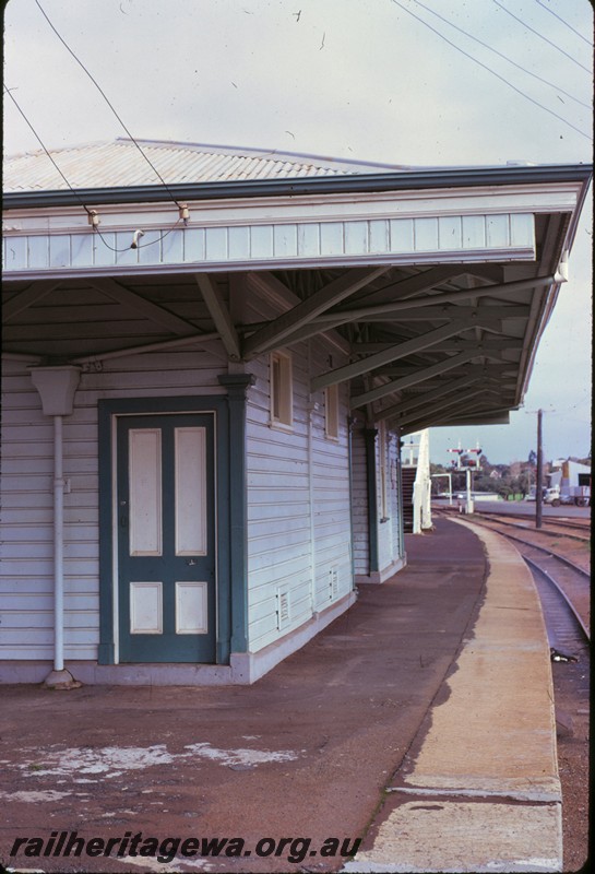 P14379
Station building, on the island platform, Subiaco, view along the platform.
