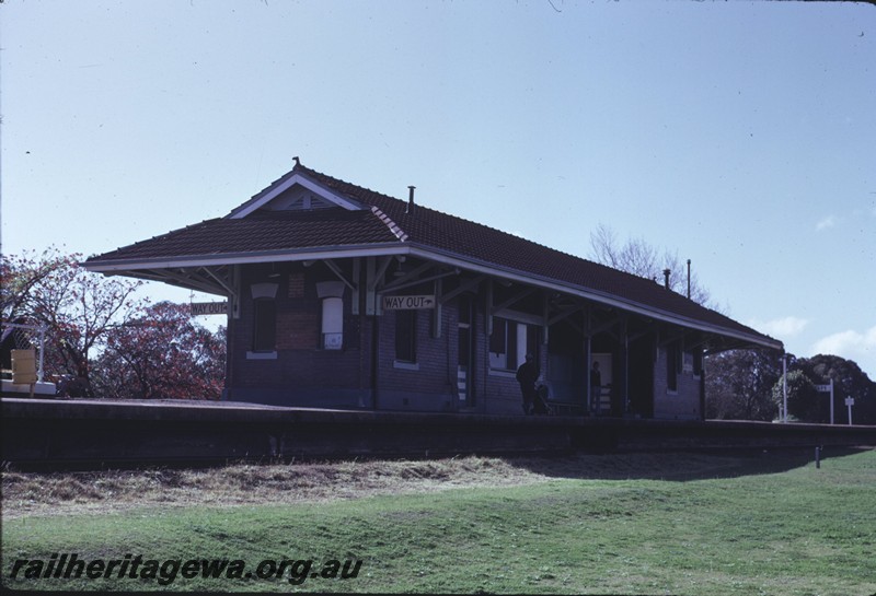 P14388
Station building, Daglish, end and side view
