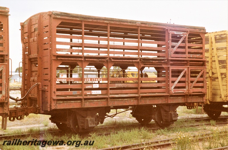 P15563
CXB class 17484 four wheel sheep wagon, Midland, end and side view
