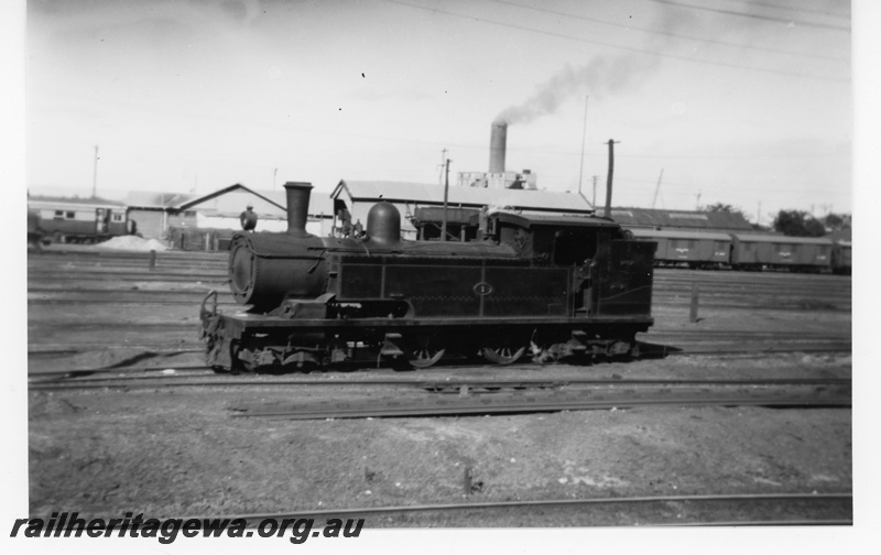 P16982
N class 1, vans, East Perth, ER line, front and side view
