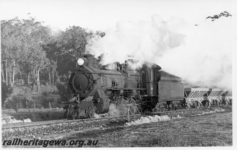 P17460
FS class 452 steam locomotive working a ballast train on the PP line. Location Unknown.
