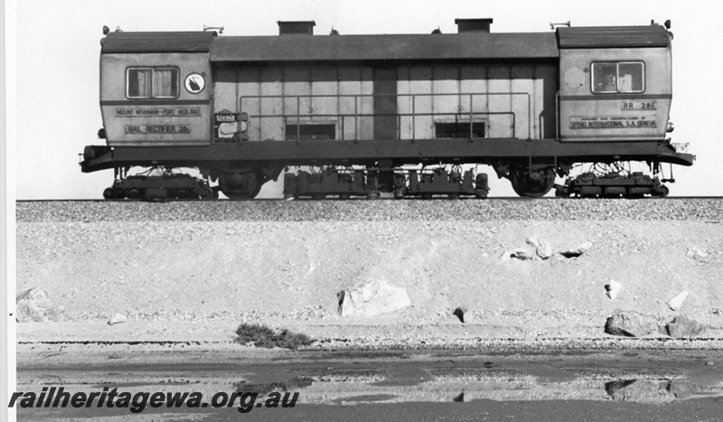 P18862
Mount Newman (MNM) Speno Rail Grinder RR28E model at Nelson Point, Port Hedland.
