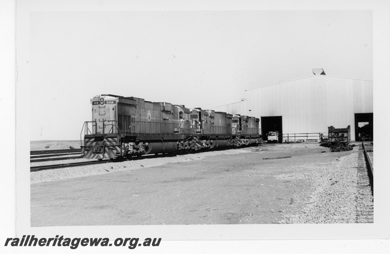 P18923
Mount Newman (MNM) C636 class 5456, 5453, 5452 at Port Hedland
