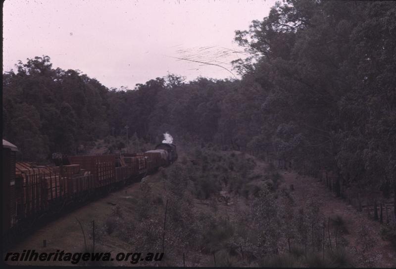 T01805
Timber train, view from rear of train
