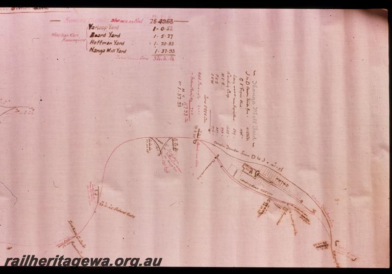 T03158
9 of 9 photos of maps of Millars railway lines between Yarloop and Nanga mill
