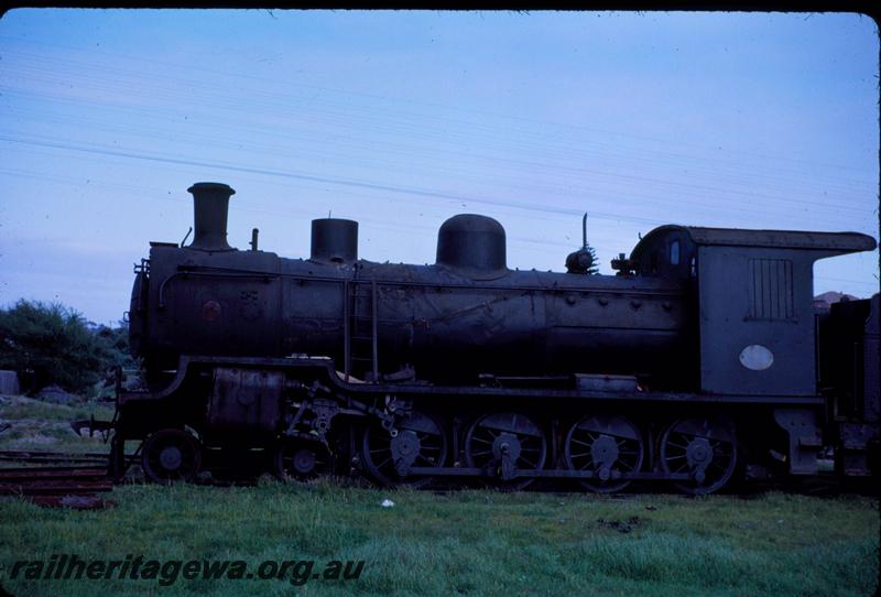 T03646
MRWA loco D class 19, Belmont Branch, Bayswater, awaiting scrapping, side view of loco only
