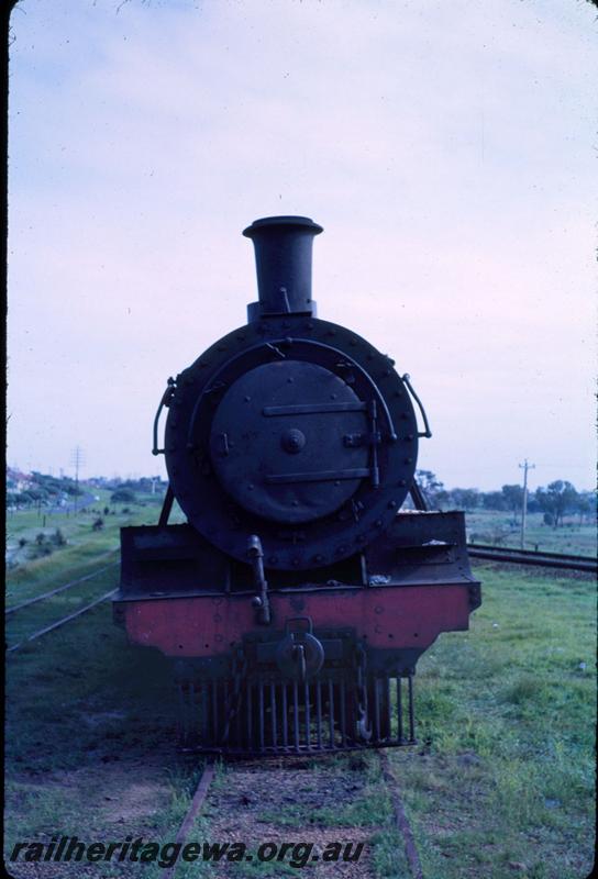 T03648
MRWA loco D class 19, Belmont Branch, Bayswater, awaiting scrapping, front view.
