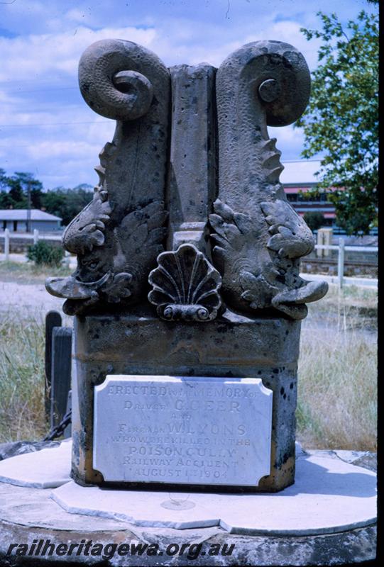 T03785
Poison Gully accident Memorial, Midland Junction, 
