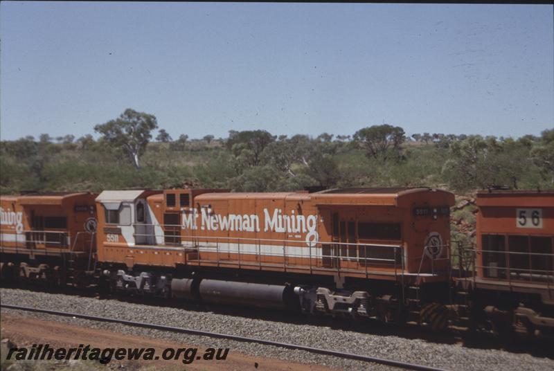 T04074
Mount Newman Mining GE loco CM36-7M class 5511 