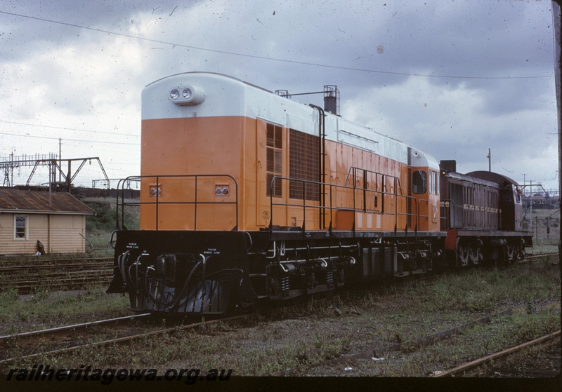 T04823
Goldsworthy Mining (GML) A class 4 at Delec, NSW on delivery trip from English Electric works in Rocklea, Queensland to Western Australia. 
