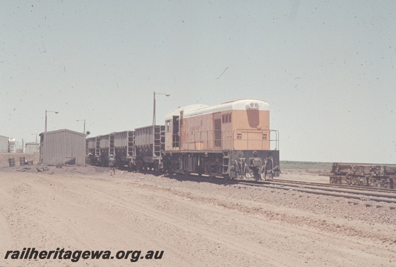 T04831
Goldsworthy Mining (GML) B class 1 unloading ore train at Finucane Island.
