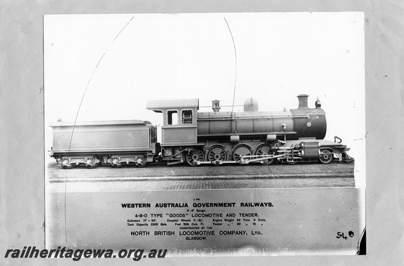 P00010
F class, builder's photo, in lined out photographic grey livery, side view.
