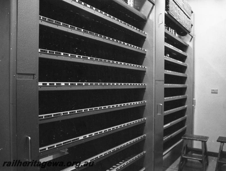 P00185
Signalling racks in the signalling room, Forrestfield
