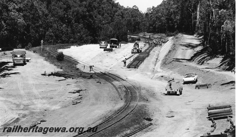 P00213
Track upgrading, BN line, curve straightening between Brunswick and Collie
