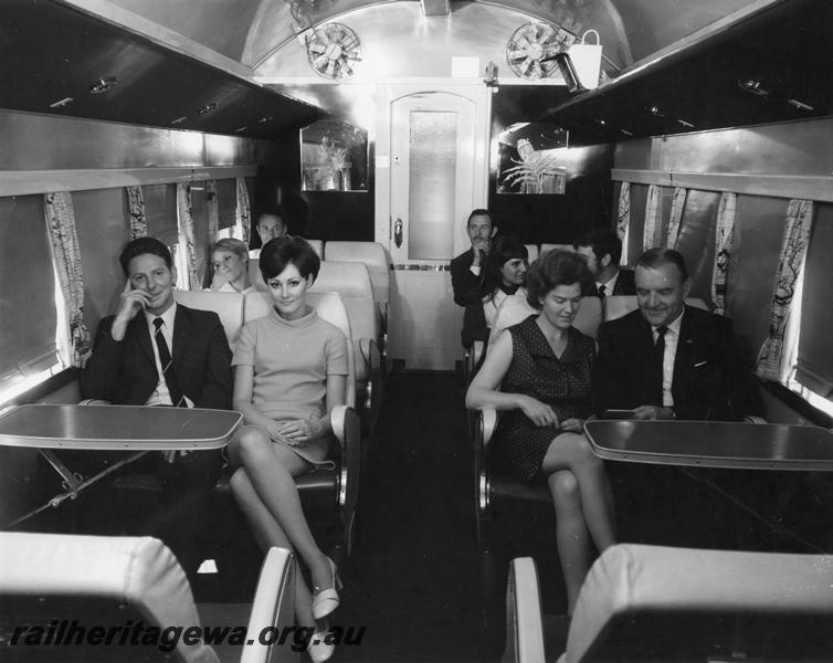 P00428
Buffet lounge car, internal view, publicity photo
