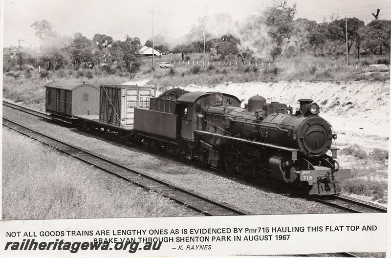 P00647
PMR class 715, Shenton Park, with a short goods train
