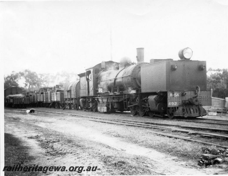 P00677
MSA class 492 Garratt loco, goods train
