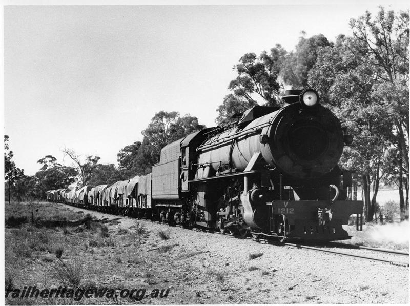 P00739
V class 1212, between Bowelling and Collie, BN line, goods train
