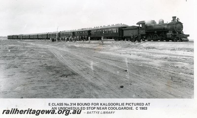 P00783
E class 314, Coolgardie, EGR line, on passenger train
