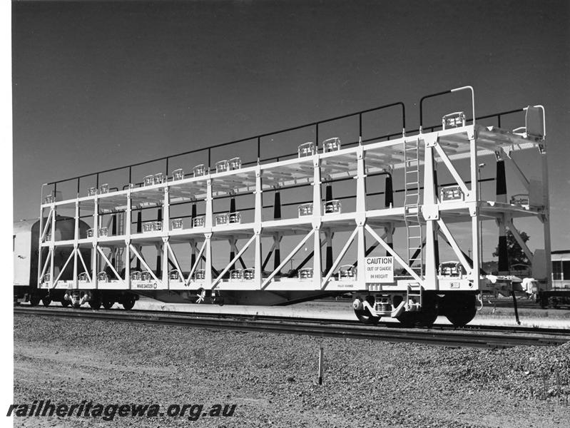 P00787
WMB class 34029, standard gauge car carrying wagon,(later reclassified to WMGY class then to WMGF class), side and end view
