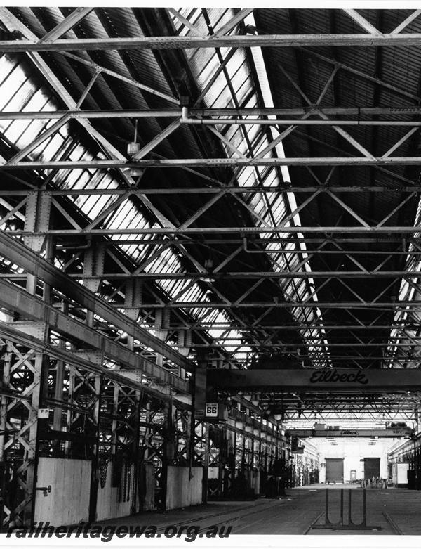 P00873
Boiler Shop, south end, Midland Workshops, shop is empty
