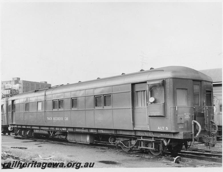 P00876
ALT class 5, track recorder car, side and front view, ex Sentinel steam railcar ASA class 445
