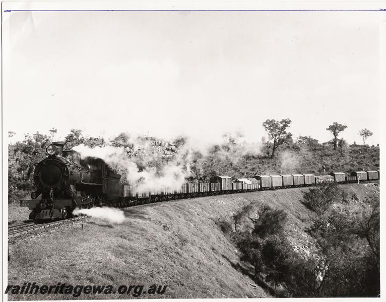 P00966
ES class 345, Swan View, ER line, goods train, print is back to front
