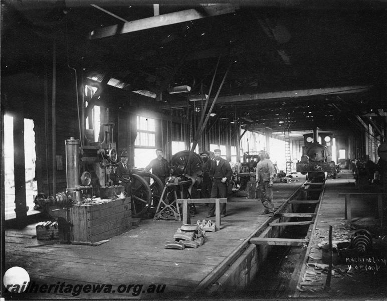 P00969
Millars Workshops, Yarloop, internal view 
