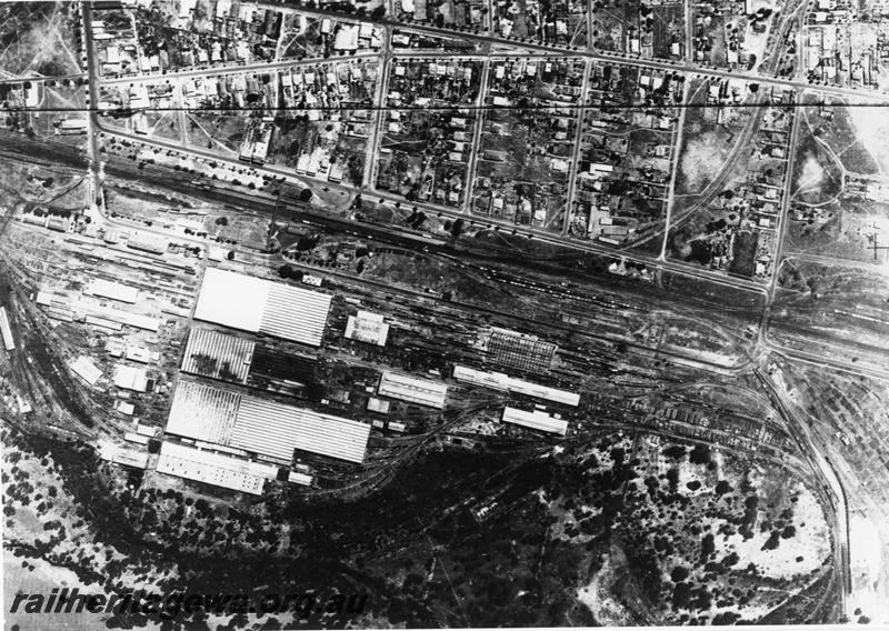 P00989
Midland Workshops, aerial view looking north
