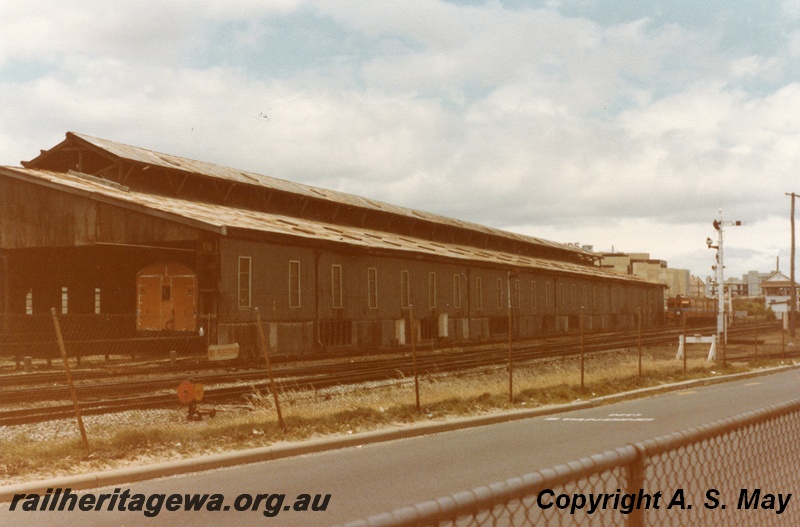 P01197
Carriage Sheds, Perth Yard, end and side view
