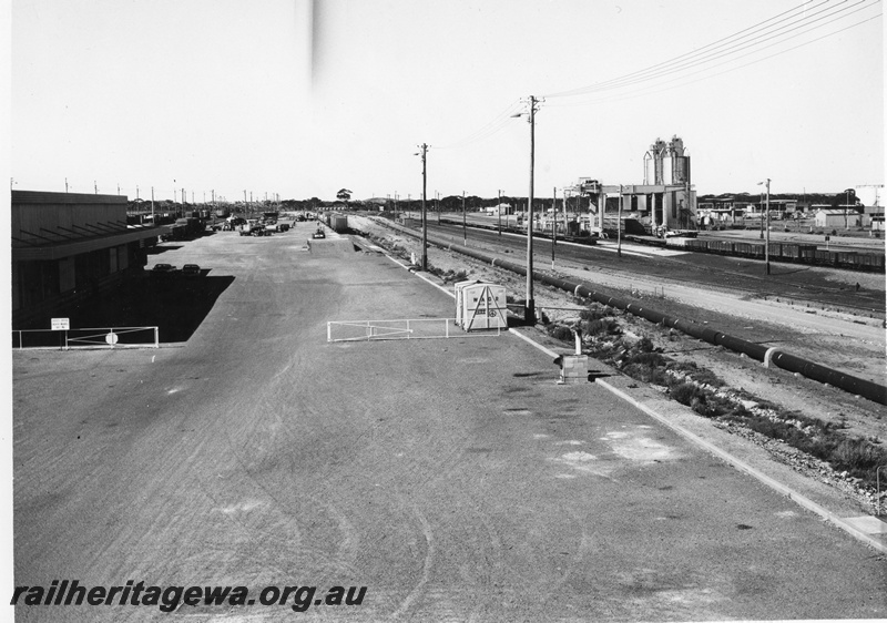 P01770
Marshalling yard, Kalgoorlie, elevated view across the yard, similar view to P1769.
