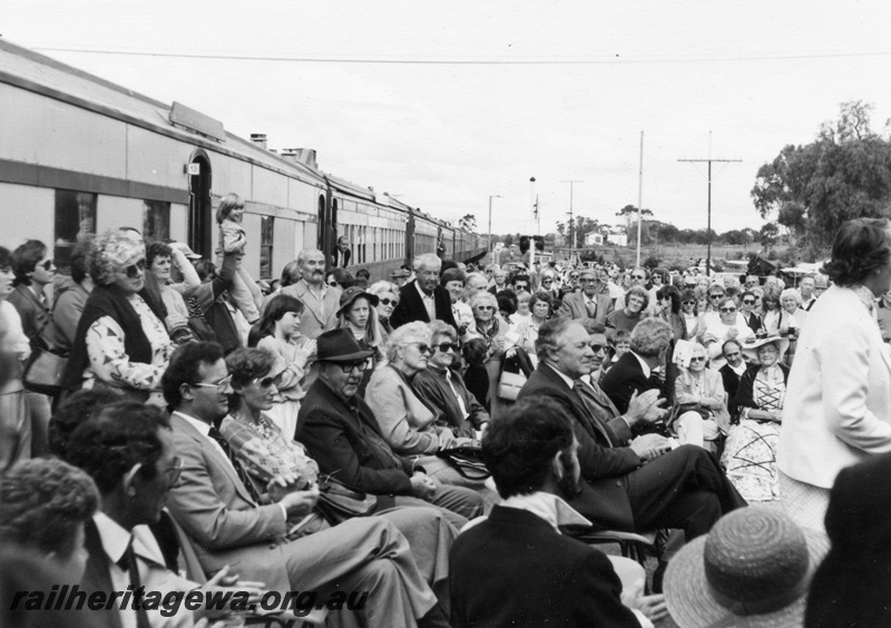 P01857
ARHS president Mr. Nicholas Pusenjak seated in the gathering for the Beverley Centenary celebrations
