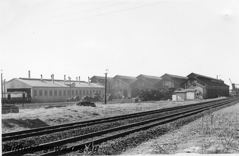 P02237
Loco sheds, East Perth Loco Depot, east end, overall view
