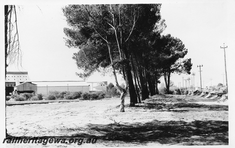 P02259
Museum site, Rail Transport Museum, site cleared before tracks laid, view along the site looking east
