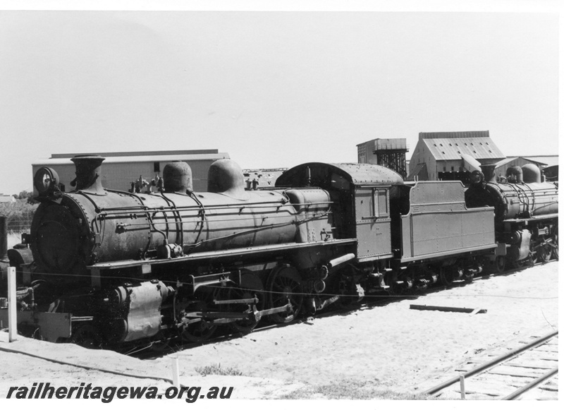 P02263
PR class 521, P class 508, Rail Transport Museum, newly arrived at the museum, fertilizer works in the background
