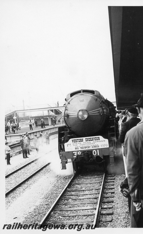 P02320
NSWR loco C3801 arriving at East Perth terminal on the 