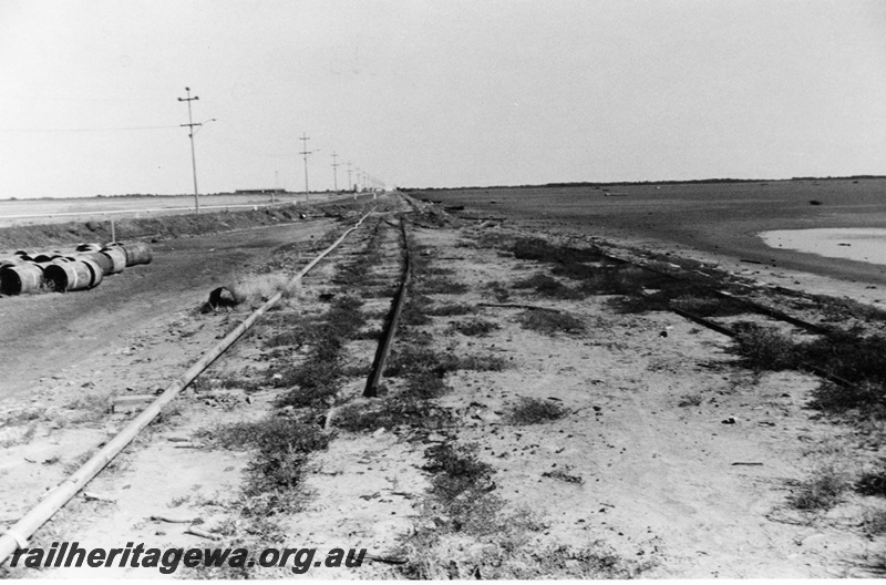 P02417
Remains of the track on the causeway, Derby tramway. .
