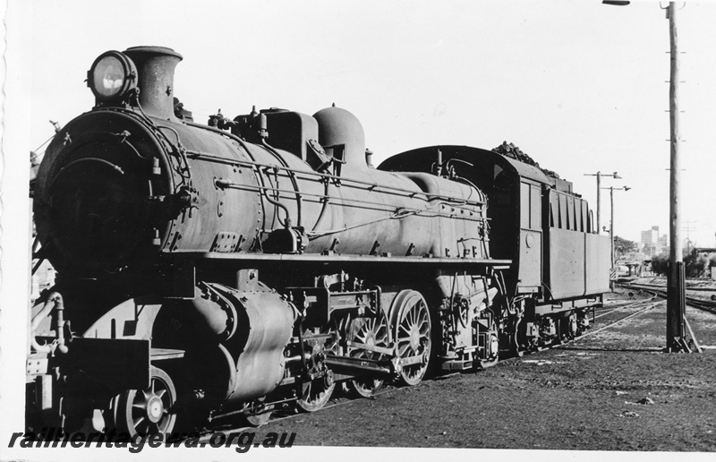 P02522
PMR class 726 steam locomotive, front and side view, East Perth, ER line.
