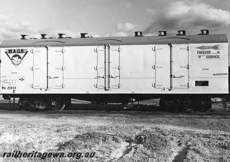 P02602
WA class 23453 bogie cool storage van with both 