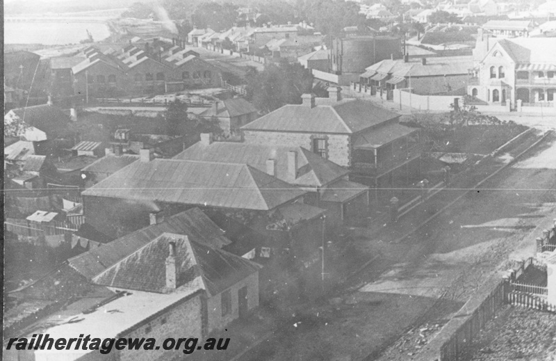 P02740
Fremantle workshops with Short St in the foreground. c1890.
