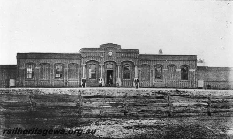 P02741
First Perth railway station, c1881. 
