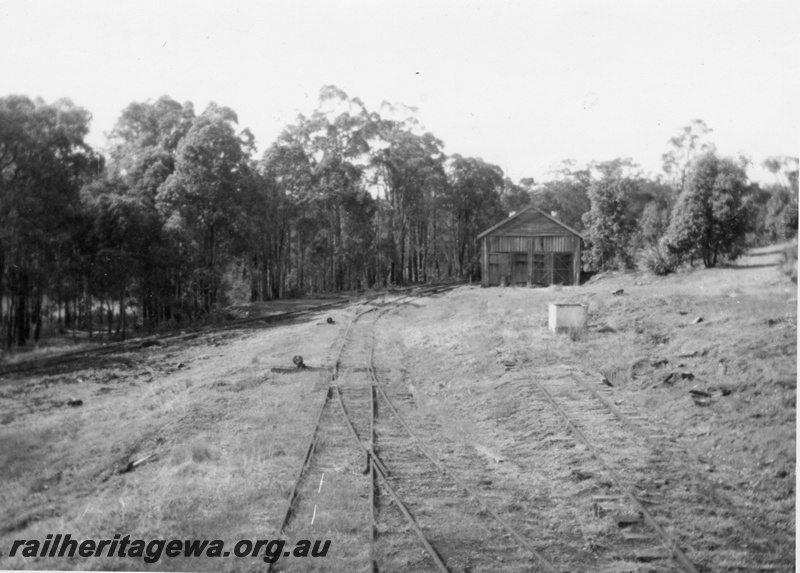 P02873
Old running shed at Mornington, looking east from the mill.
