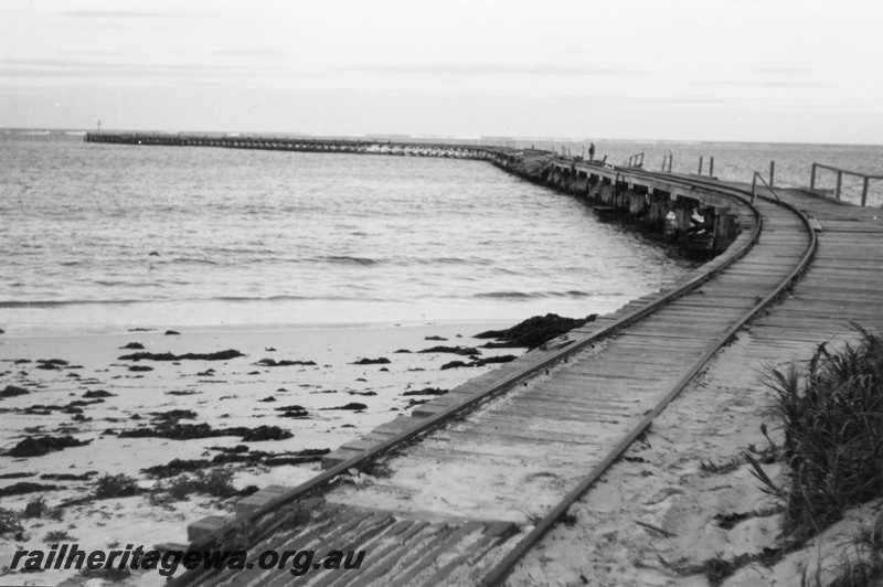 P03326
Jetty, Esperance, CE line, overall view along the Oil jetty from the shore end
