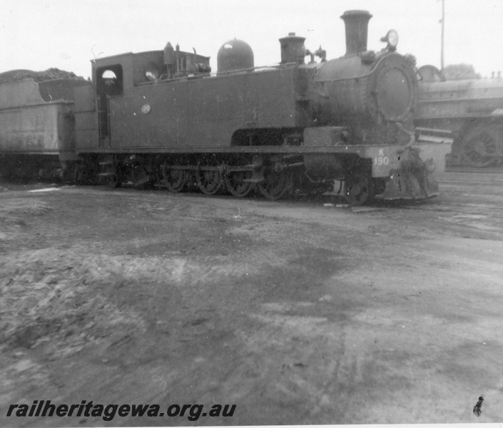 P03395
K class 190 Midland junction loco shed, side and front view
