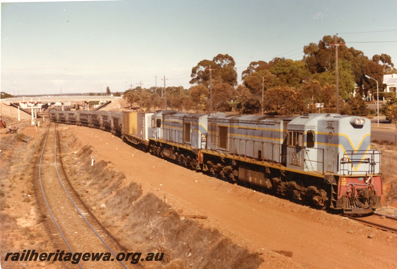 P03911
KA class 212. Nickel train, 3/4 view. Blue with yellow chevron location Unknown
