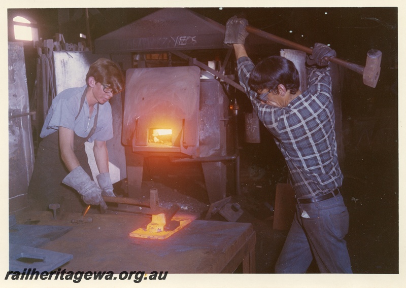 P04016
1 of 4 images, blacksmith apprentices, Midland Workshops
