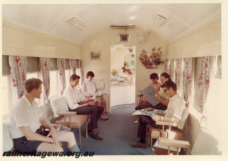 P04153
2 of 2, Interior of AYL class 28 lounge carriage.
