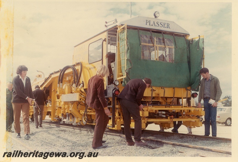 P04175
1 of 4, Plasser track tampering machine in as new condition.
