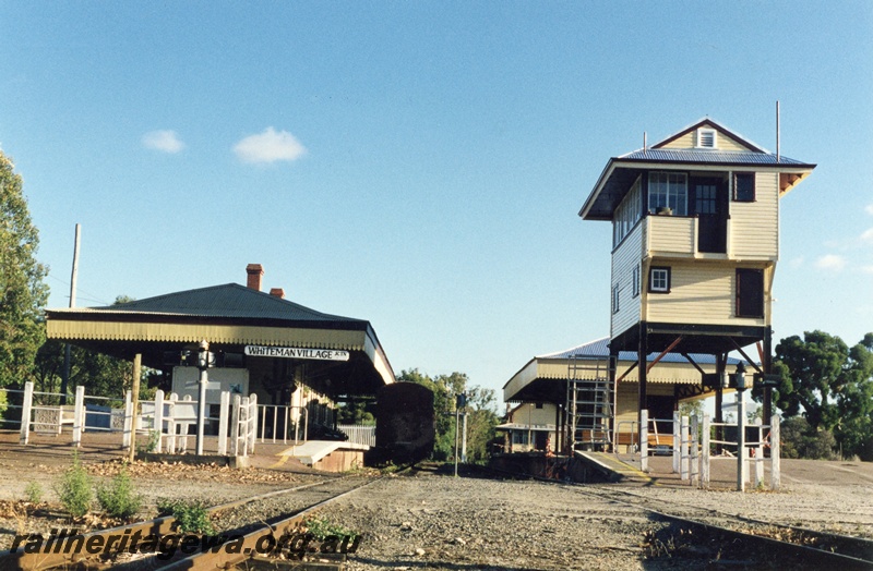 P04260
Ex Subiaco signal box, in final position, Whiteman Village Jctn station, Bennett Brook Railway
